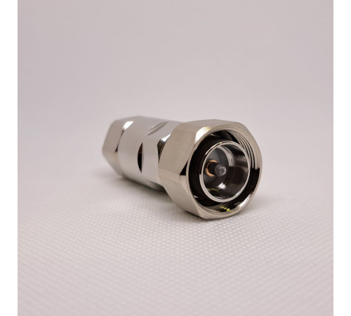 GS-43M-12SF Разъем 4.3/10-вилка кабельный для джамперного гофрированного кабеля 1/2