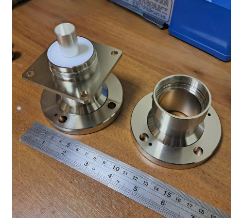 GS-E158-E158-FL70 Переход EIA-1 5/8 EIA-1 5/8 прямой панельный фланец 70мм