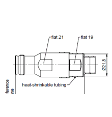 Разъем BN 431089 Spinner,| 4.3-10 female для коаксиального кабеля 1/2'' серии CAF