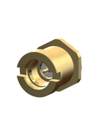 Разъем 14_SMP-50-2-L2/111_NE Huber+Suhner, SMP male, вилка прямая под кабель 0.086'' с резьбой на корпусе