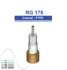 Коаксиальный кабель RG 178 Habia Cable 50 Ом, Термостойкий, диаметр 1.75 мм