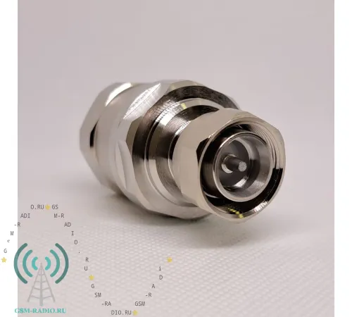 GS-43M-78L Разъем 4.3/10-вилка кабельный для фидерного гофрированного кабеля 7/8