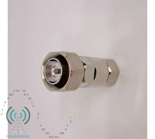 GS-43M-12SF Разъем 4.3/10-вилка кабельный для джамперного гофрированного кабеля 1/2