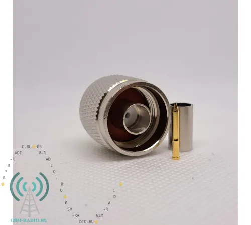 GS-NM-LMR195-C Разъем N-вилка кабельный для радиочастотного оплеточного кабеля RG-58, LMR-195