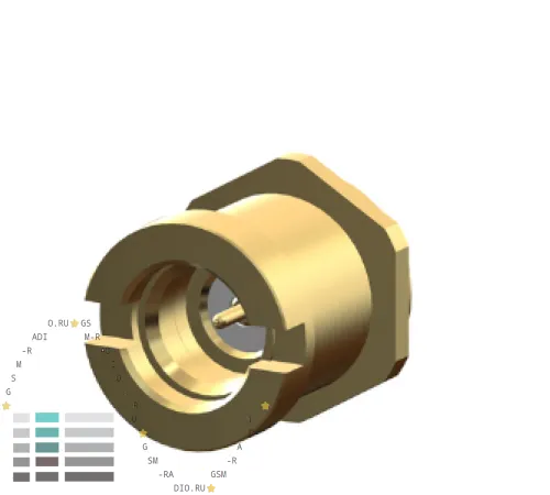 Разъем 14_SMP-50-2-S2/111_NE Huber+Suhner, SMP male, вилка прямая под кабель 0.086'' с резьбой на корпусе Разъем 14_SMP-50-2-S2/111_NE Huber+Suhner, SMP male, вилка прямая под кабель 0.086'' с резьбой на корпусе