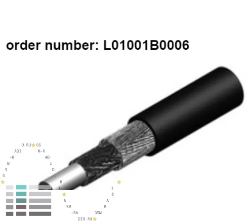 Коаксиальный кабель RG 400 (L01001B0006) Telegärtner с двойным экраном 50 Ом, Термостойкий, диаметр 4.95 мм Коаксиальный кабель RG 400 (L01001B0006) Telegärtner с двойным экраном 50 Ом, Термостойкий, диаметр 4.95 мм