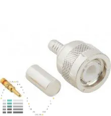 Разъем 031-4452 Amphenol, TNС male, вилка прямая обжимная под кабель RG-142, RG-400